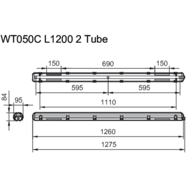 Philips Ledinaire armatur, 120 cm