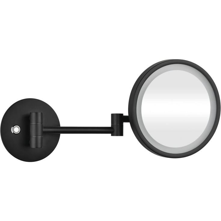 Kriss kosmetikkspeil med lys, svart