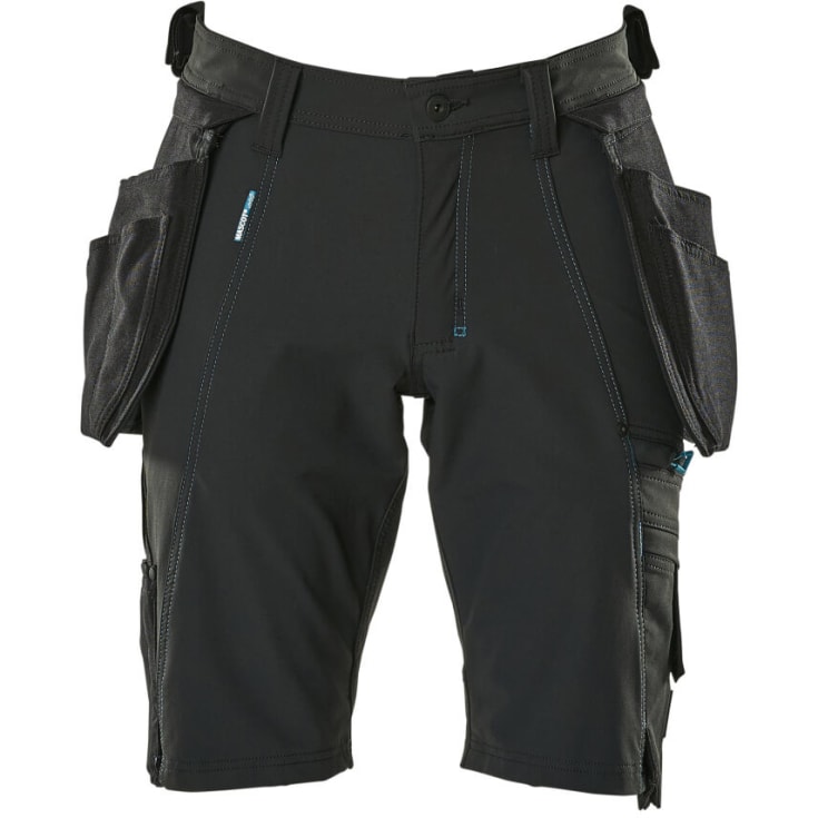 Mascot Advanced hantverksshorts med stretch, svart, st C43