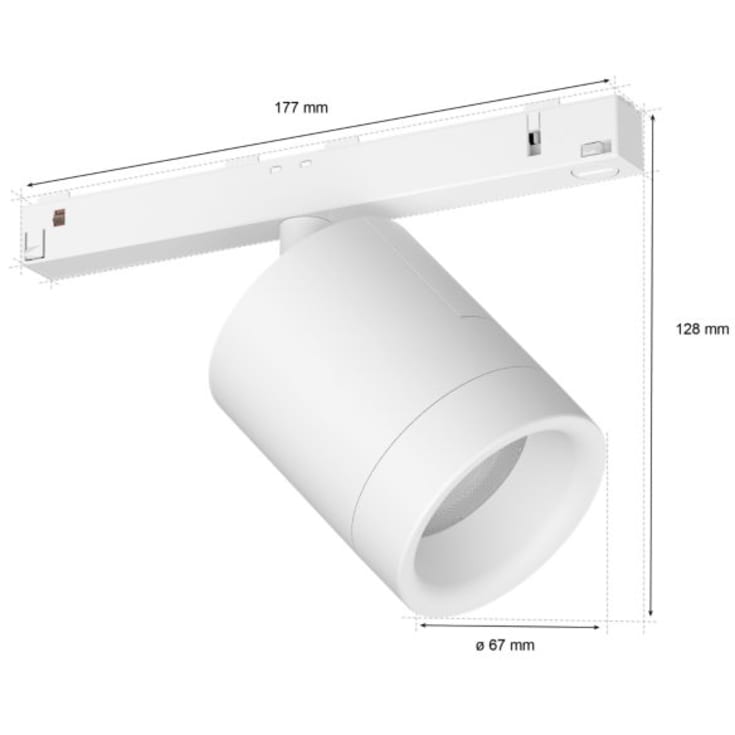 Philips Hue Perifo skinnespot, hvid