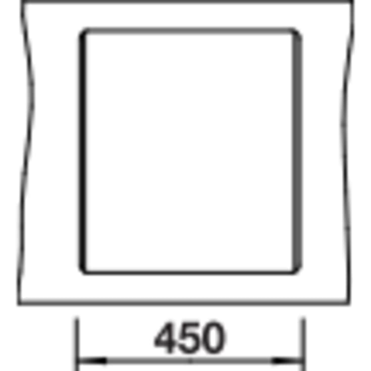 Blanco Dalago 45-D MX køkkenvask, 45,5x50 cm, grå