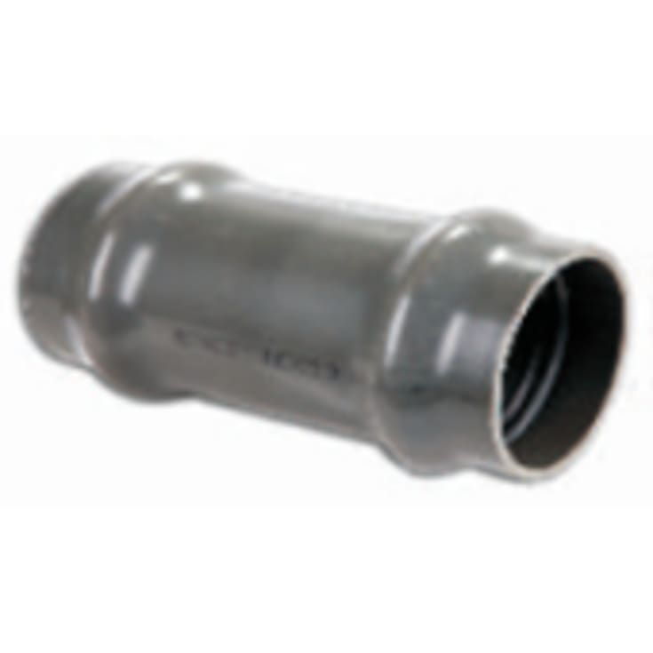 Kaczmarek 110 mm PVC-trykskydemuffe, PN10, grå, spildevand