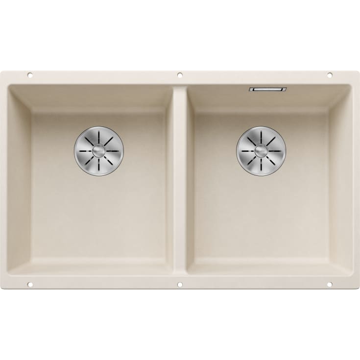 Blanco Subline 350/350-U UXI kjøkkenvask, 75,5x46 cm, hvit