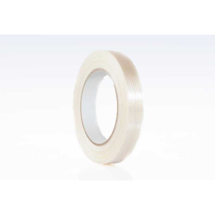 Roliba filamenttejp, rak arm, klar, 19 mm x 50 m