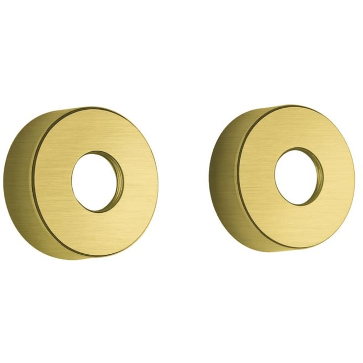 Damixa rosetter, Ø75 mm, 2-pak, børstet messing