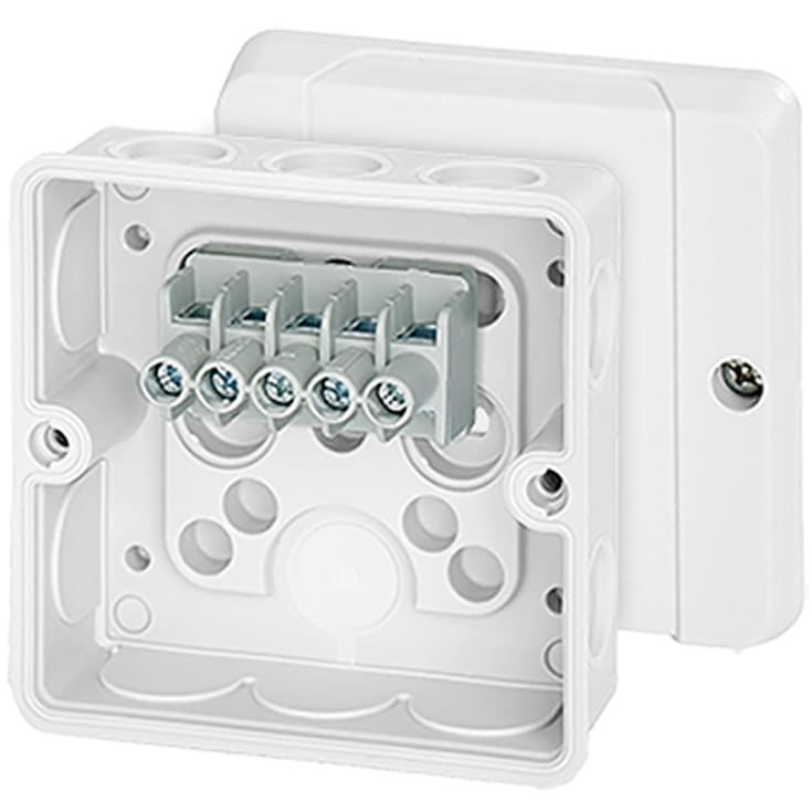 10 stk Hensel DE9326 membrandåse, 88x88 mm, hvid