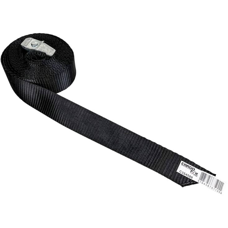 Bagagesurring, sort, 400 kg, 35 mm x 4,5 m