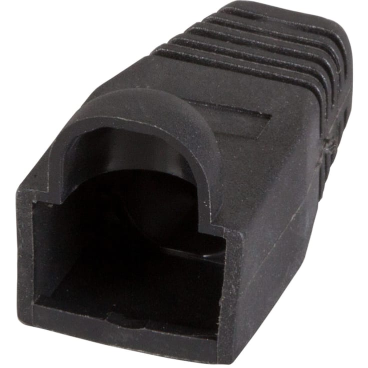 Genomföring för RJ45 Plugg med låsskydd, svart (påse med 100 st.)