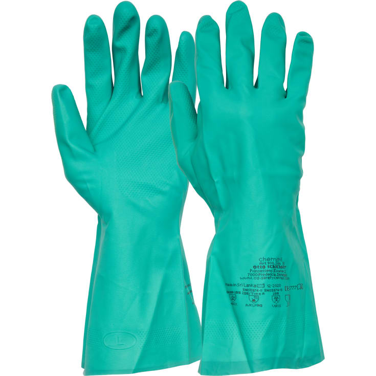 12 par OS Chemitril nitril handsker, str. 8