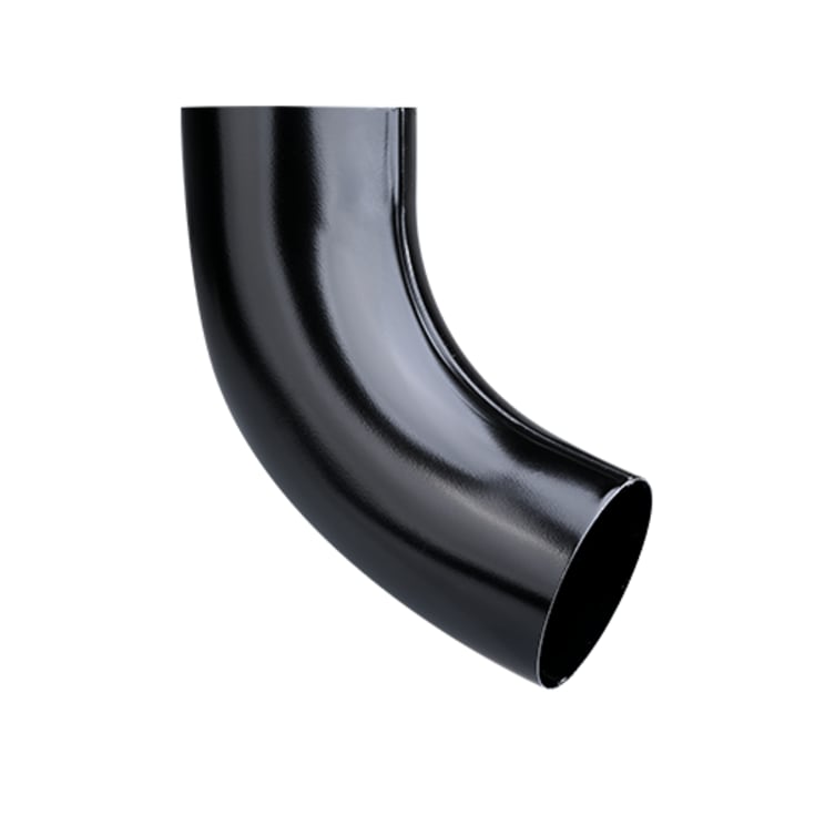 10 stk Sort Arkitektbøy 70° Ø90 mm