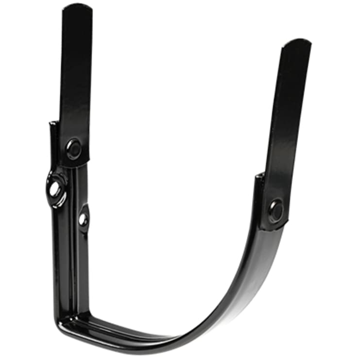 Plastmo konsoljern - halvrund 14" sort