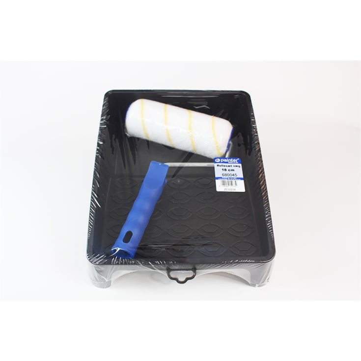 22 st Roliba färgrullesats med 1 mikrofiberrulle, 18 cm