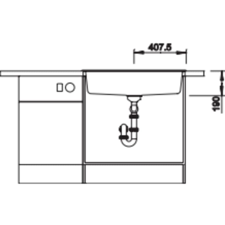 Blanco Dalago 8 MX køkkenvask, 81,5x51 cm, råhvid