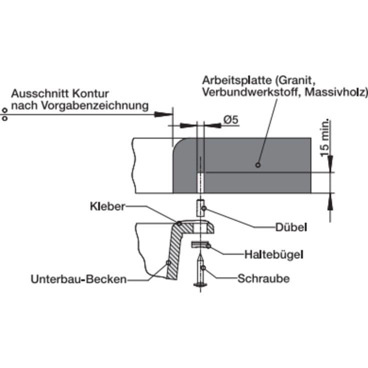 Blanco Subline 340/160-U UXI køkkenvask, 55,5x46 cm, grå