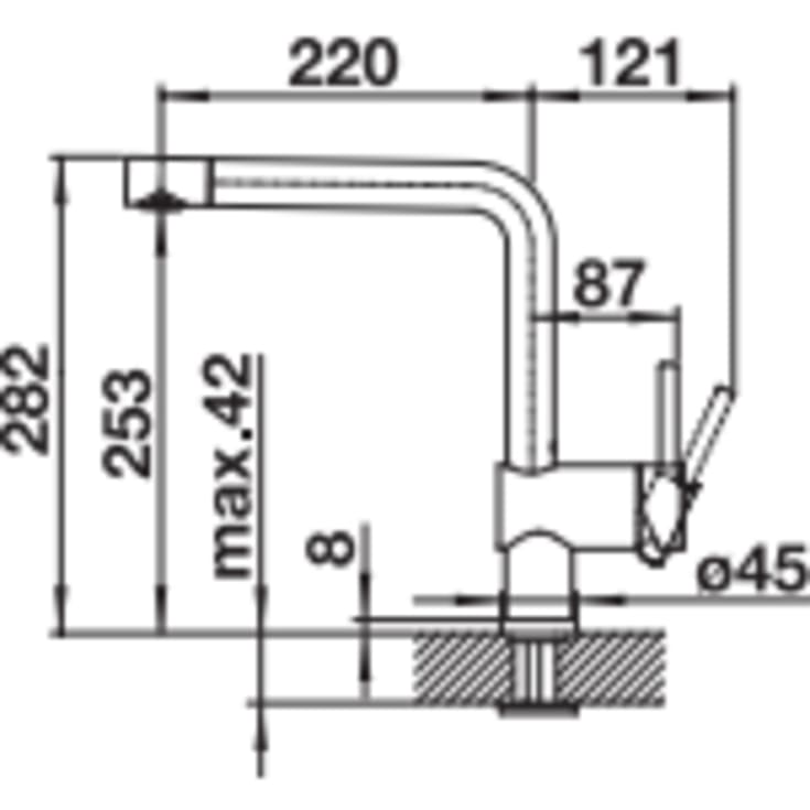 Blanco Linus køkkenarmatur, stål