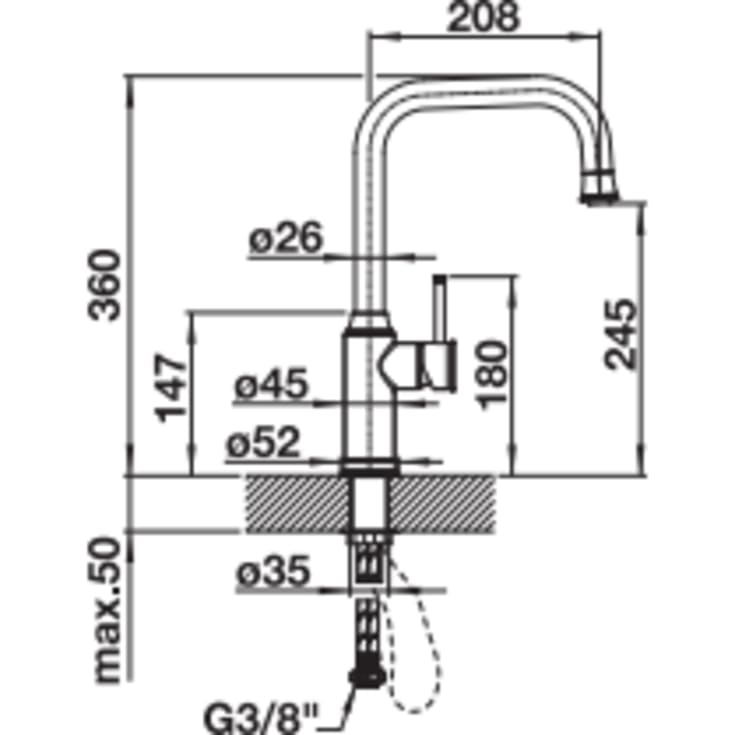 Blanco Livia-S køkkenarmatur, udtrækstud, guld