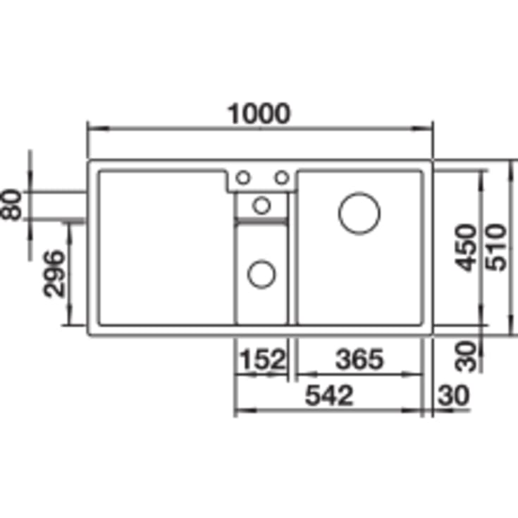 Blanco Collectis 6S MXI køkkenvask, 100x51 cm, grå