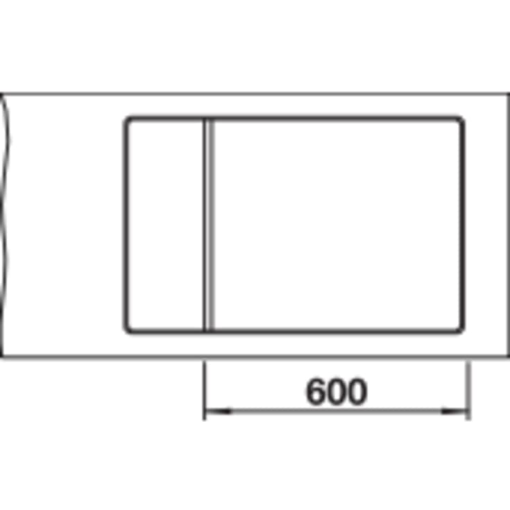Blanco Elon XL6S-F MXI køkkenvask, 77x49 cm, råhvid