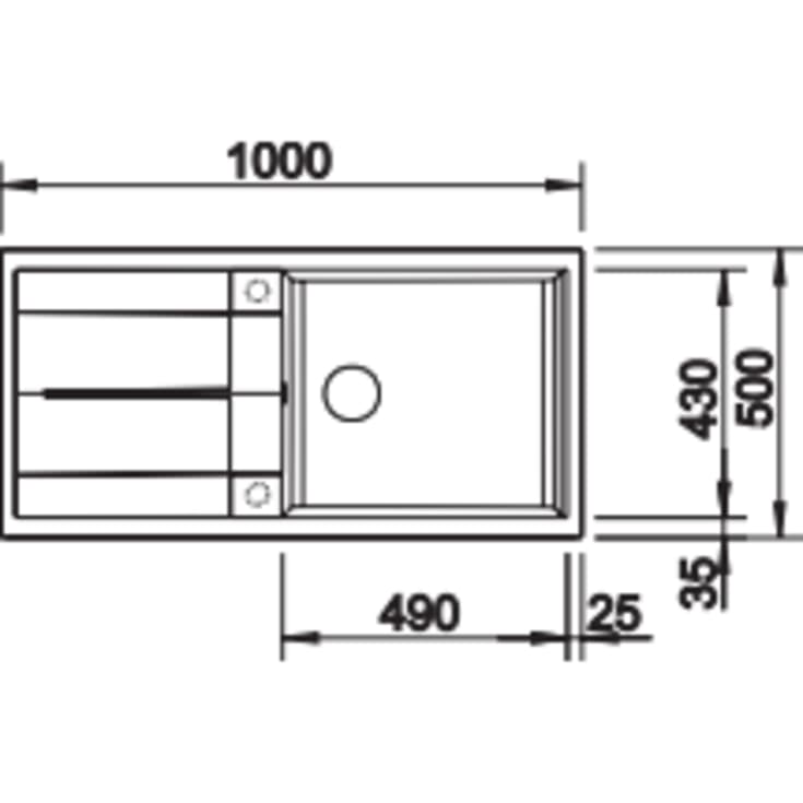 Blanco Metra XL 6 S UX køkkenvask, 100x50 cm, grå
