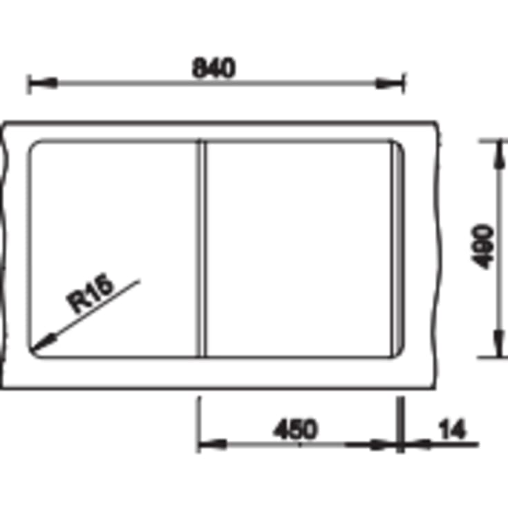 Blanco Zenar 45S MXI køkkenvask, 86x51 cm, grå