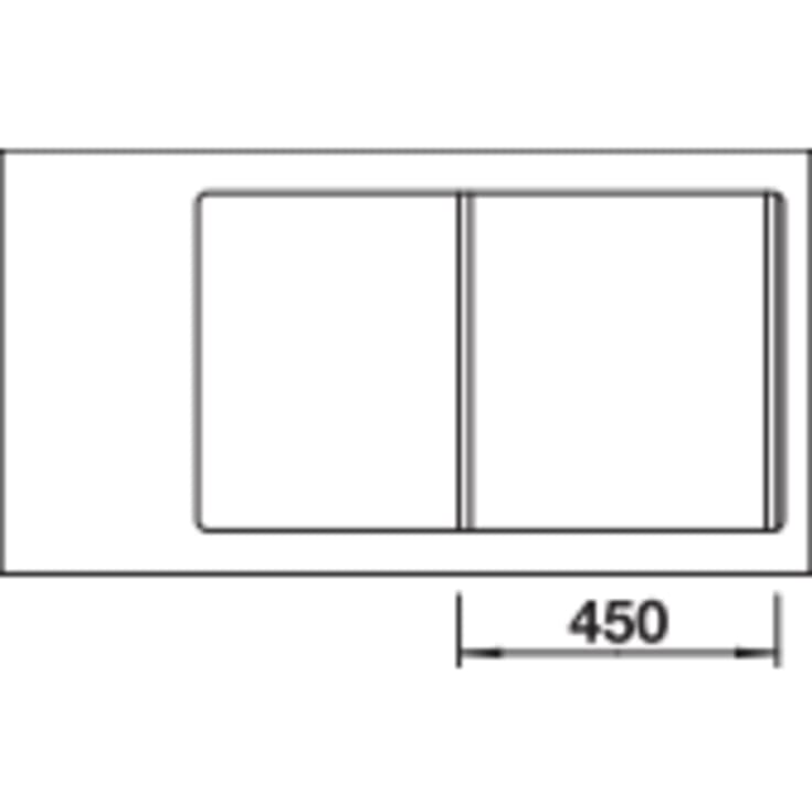 Blanco Zenar 45S-F MXI køkkenvask, 84,75x49,75 cm, grå