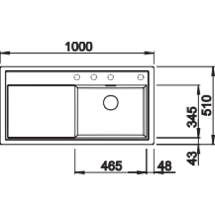 Blanco Zenar XL6S MXI køkkenvask, 100x51 cm, råhvid