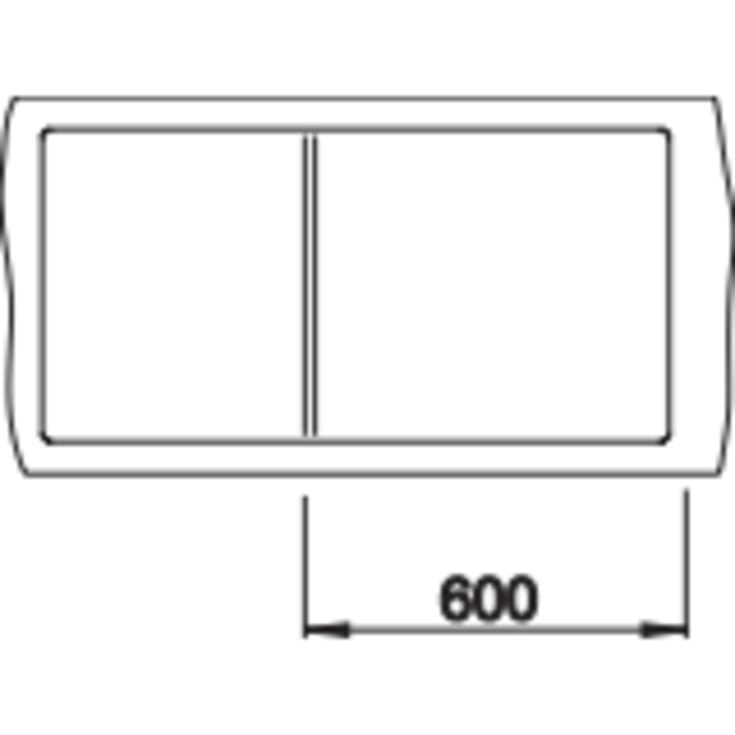 Blanco Zenar XL6S-F MXI køkkenvask, 100x51 cm, grå