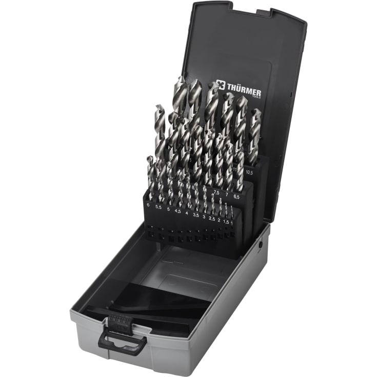 Thürmer spiralborsæt, HSS, 1-13 mm, 25 stk.