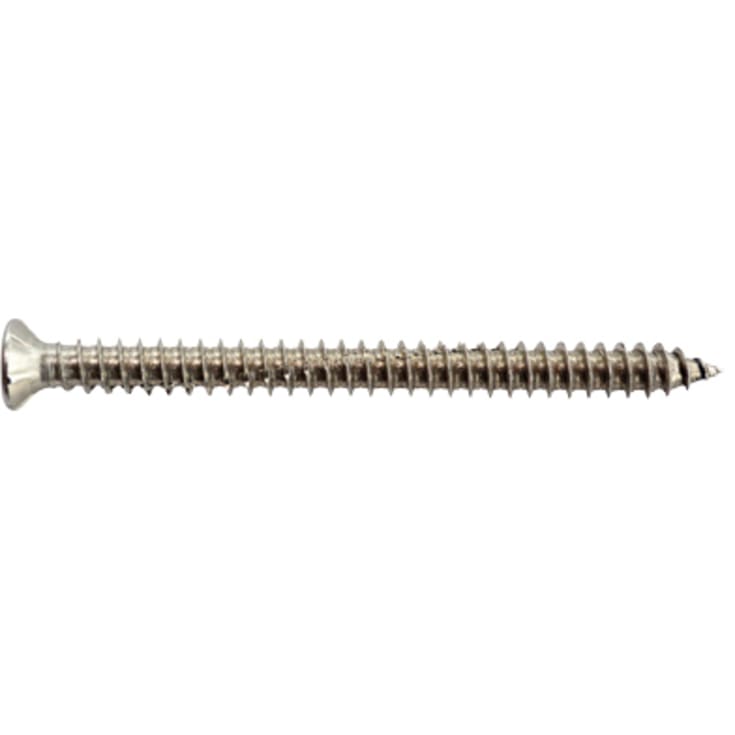 Expandet karmskrue m/hoved 7,5 x 72mm A2, TX30, 100stk.