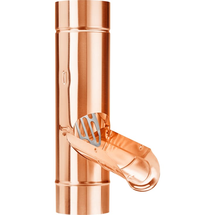 10 stk VMzinc regnvandssamler Ø76 mm, med si, kobber