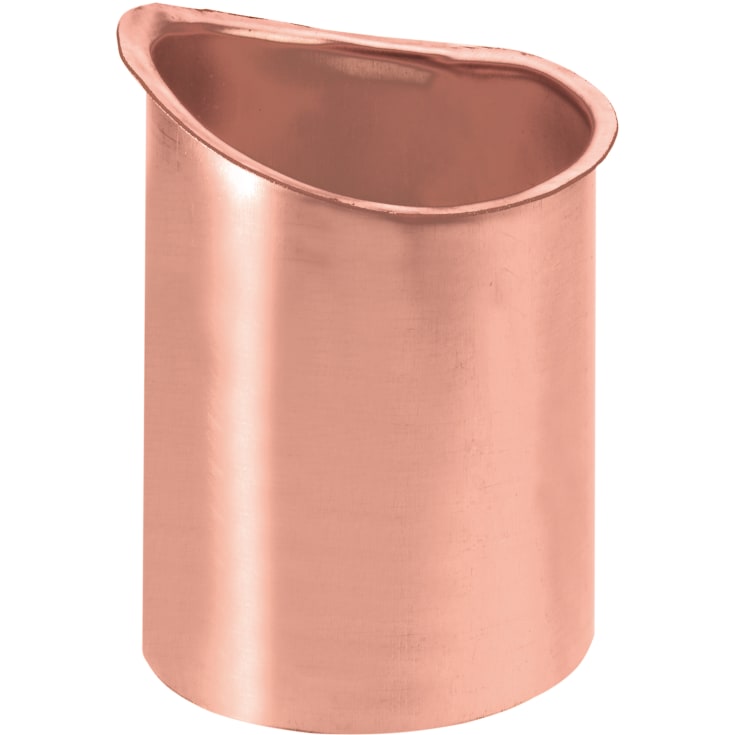 VMzinc Vmcopper tudstykke nr. 12, 333x87mm, til kvartrund arkitekt tagrende, kobber