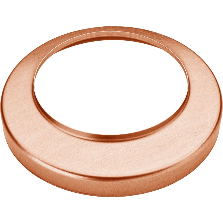 VMZINC manhålskrage 76/116mm platt m/hål koppar