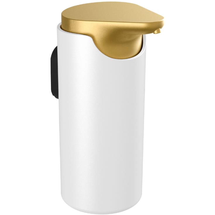 Pressalit Style tvÄldispenser, vit/borstad mÀssing