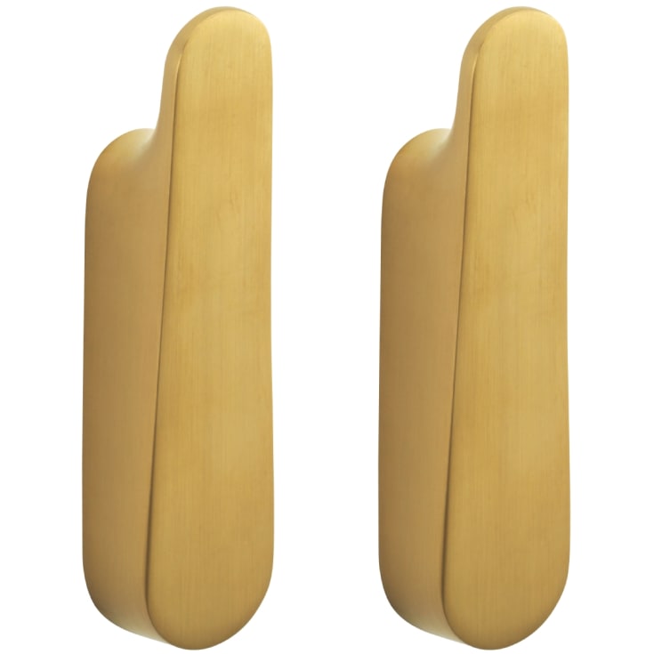 Pressalit Style håndklædekrog, 2 stk., børstet messing