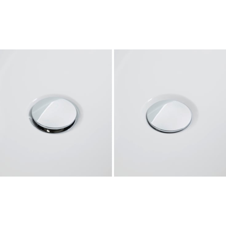 Duravit af- og overløbssæt, 70 cm, krom
