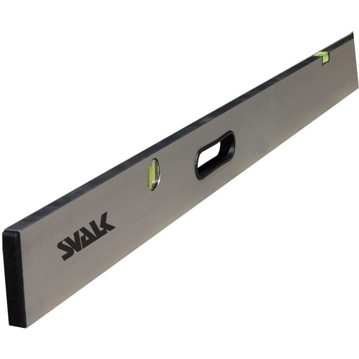 Retteskinne m. vaterpas, aluminium, 3 meter