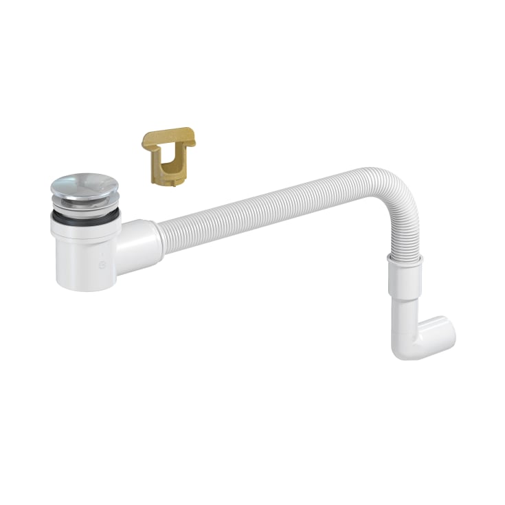 Prevex EasyClean avløpssett, 89,2 cm, krom