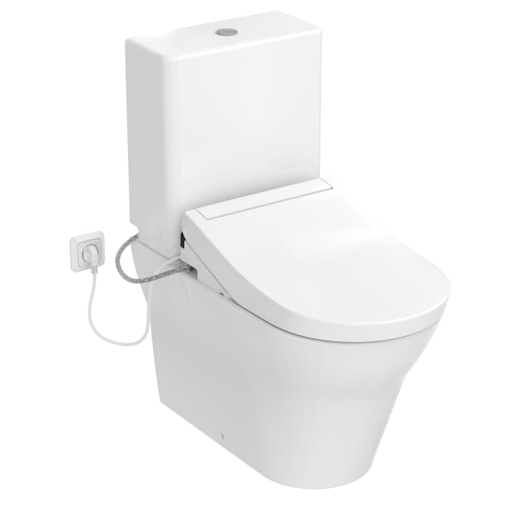 Toto Washlet RG Lite douchetoilet, uden skyllekant, rengøringsvenlig, hvid