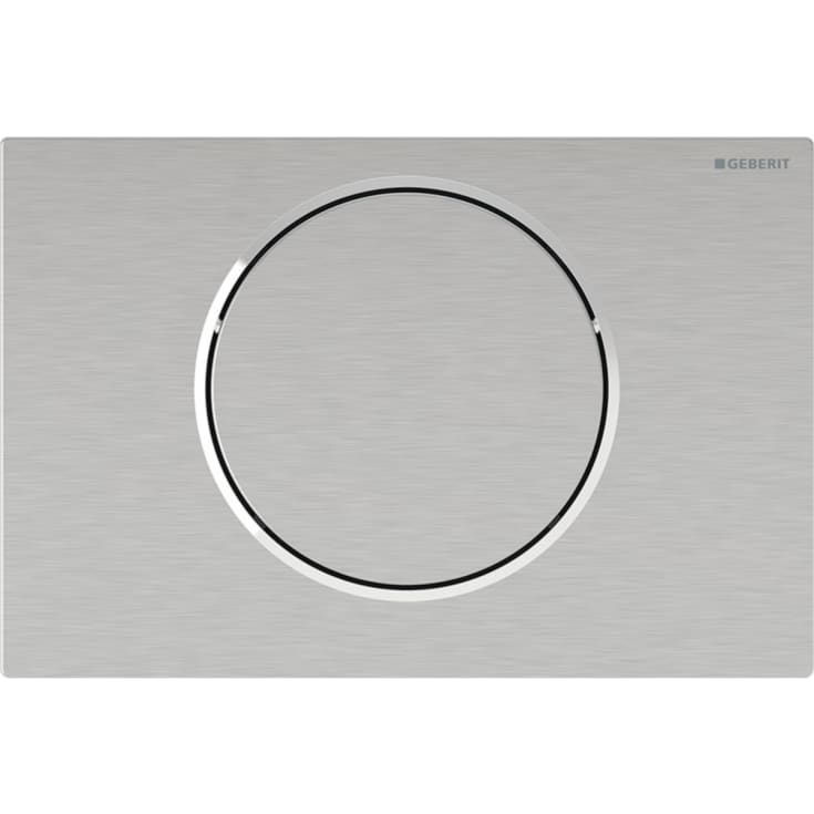 Geberit Sigma 10 Round betjeningsplate, til armstøtte, børstet/polert rustfritt stål