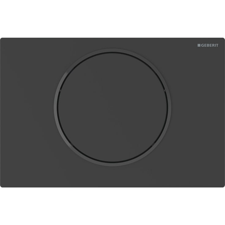 Geberit Sigma 10 Round spolplatta, till armstöd, matt svart/svart