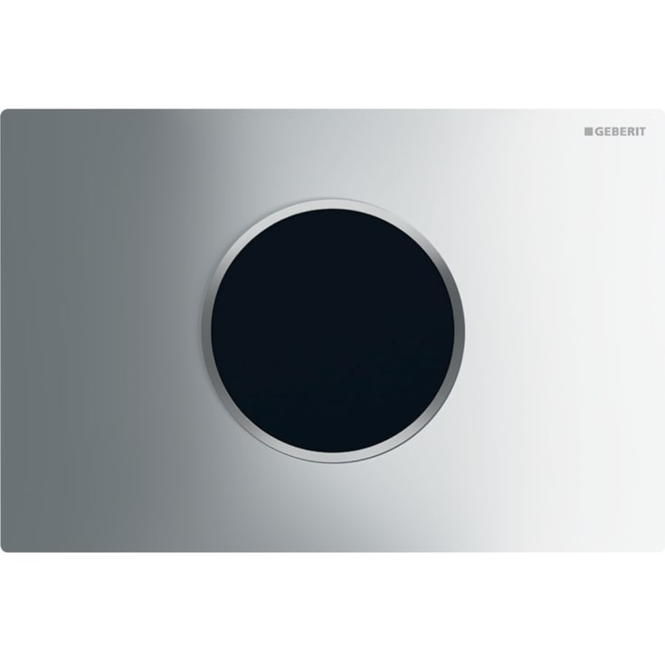 Geberit Sigma 10 Round betjeningsplate, berøringsfri, krom/matt krom