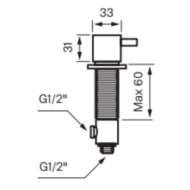 Tapwell BI284 diskmaskinsavstängning, krom