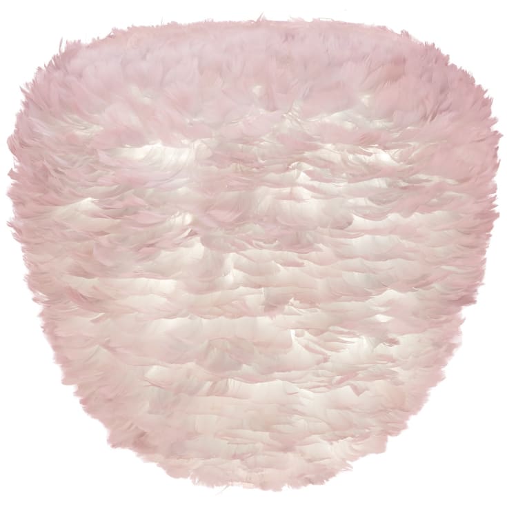 Umage Eos Evia lampeskjerm med fjær, rosa, Ø55 cm