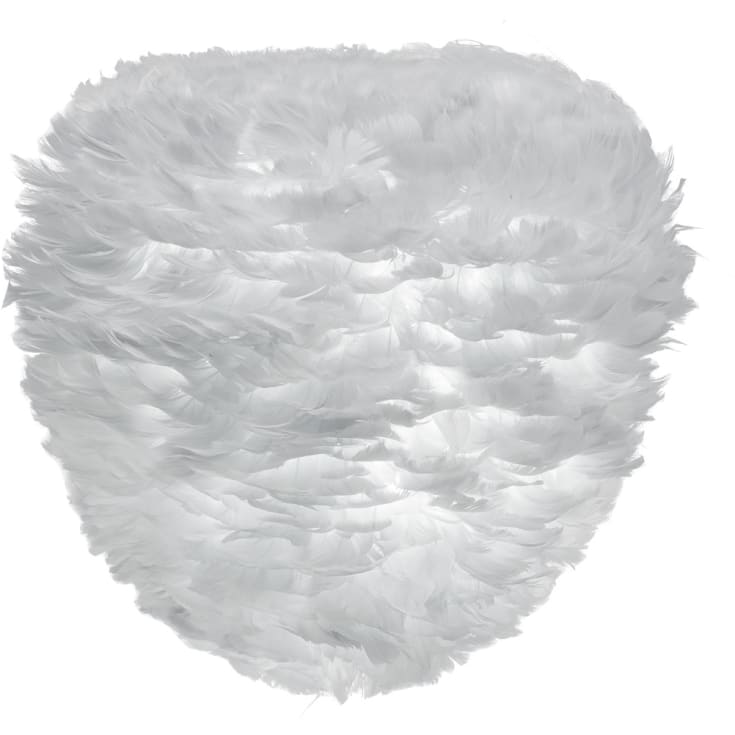 Umage Eos Evia lampeskjerm med fjær, grå, Ø40 cm