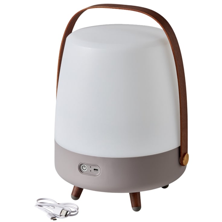 Kooduu Lite Up Play oppladbar lampe med høyttaler, brun