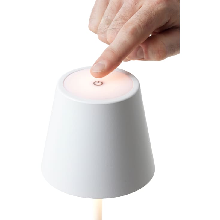 Nielsen Light One genopladelig bordlampe, hvid