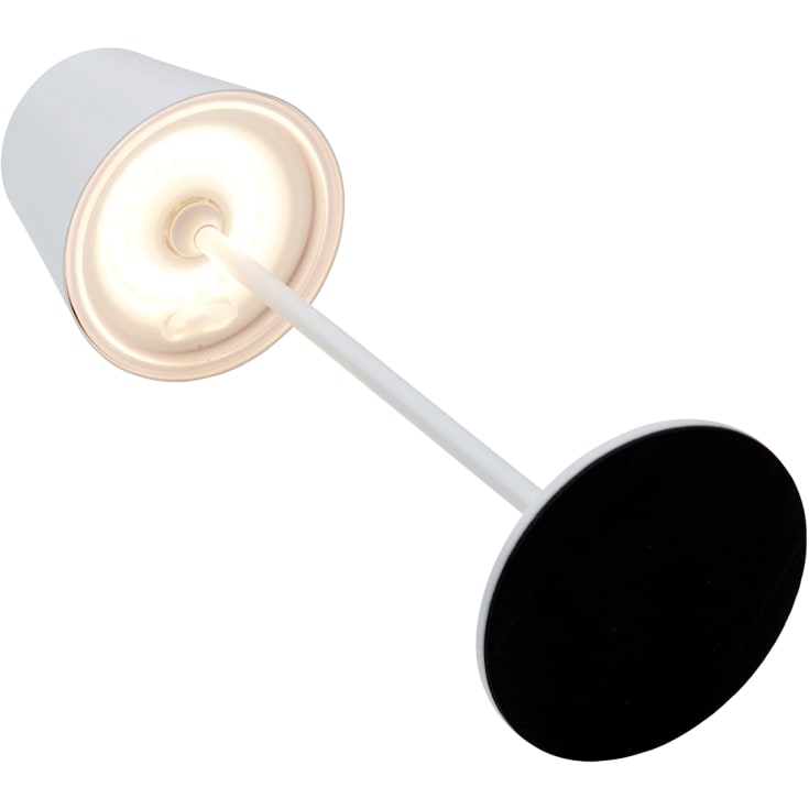 Nielsen Light One genopladelig bordlampe, hvid