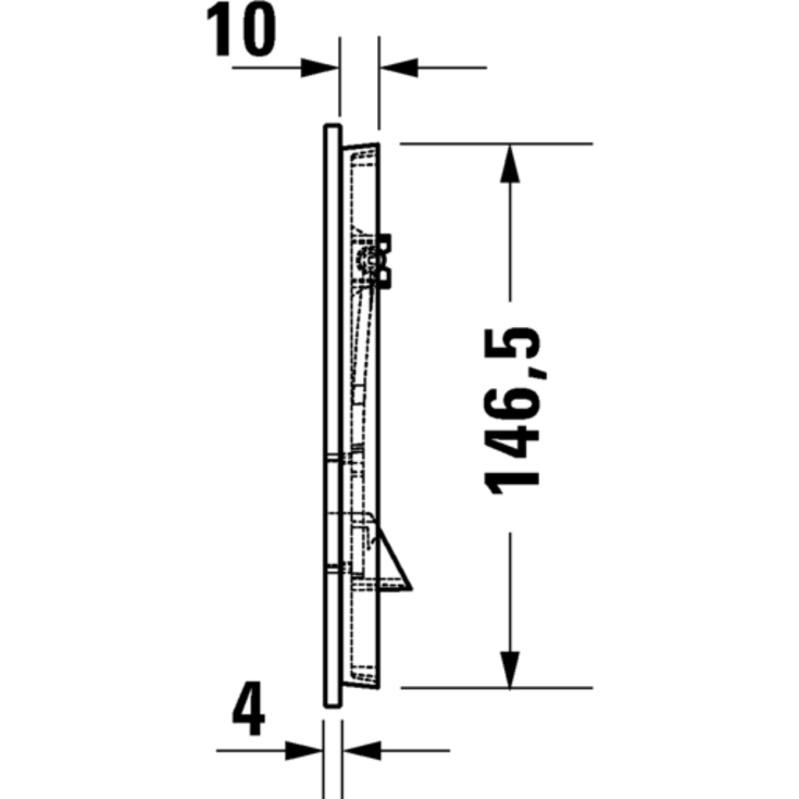 Duravit A1 betjeningsplade, hvid