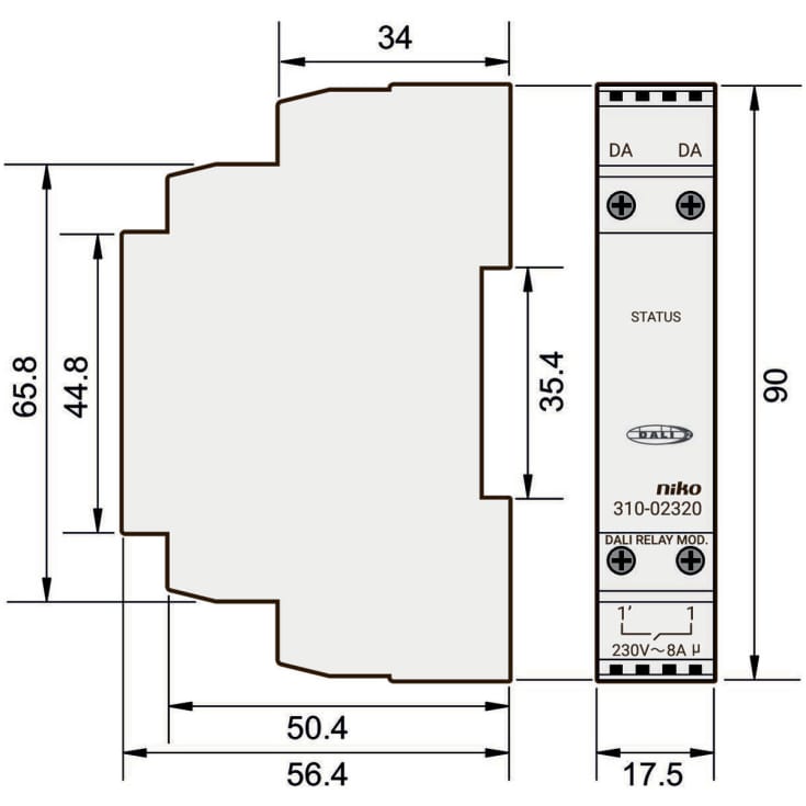 DALI-2 Modulært relæmodul