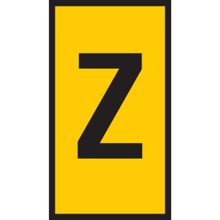 5 stk Ledningsmærke (Z) gul WIC2 til 1,5-2,5 mm² ledning (200 stk)